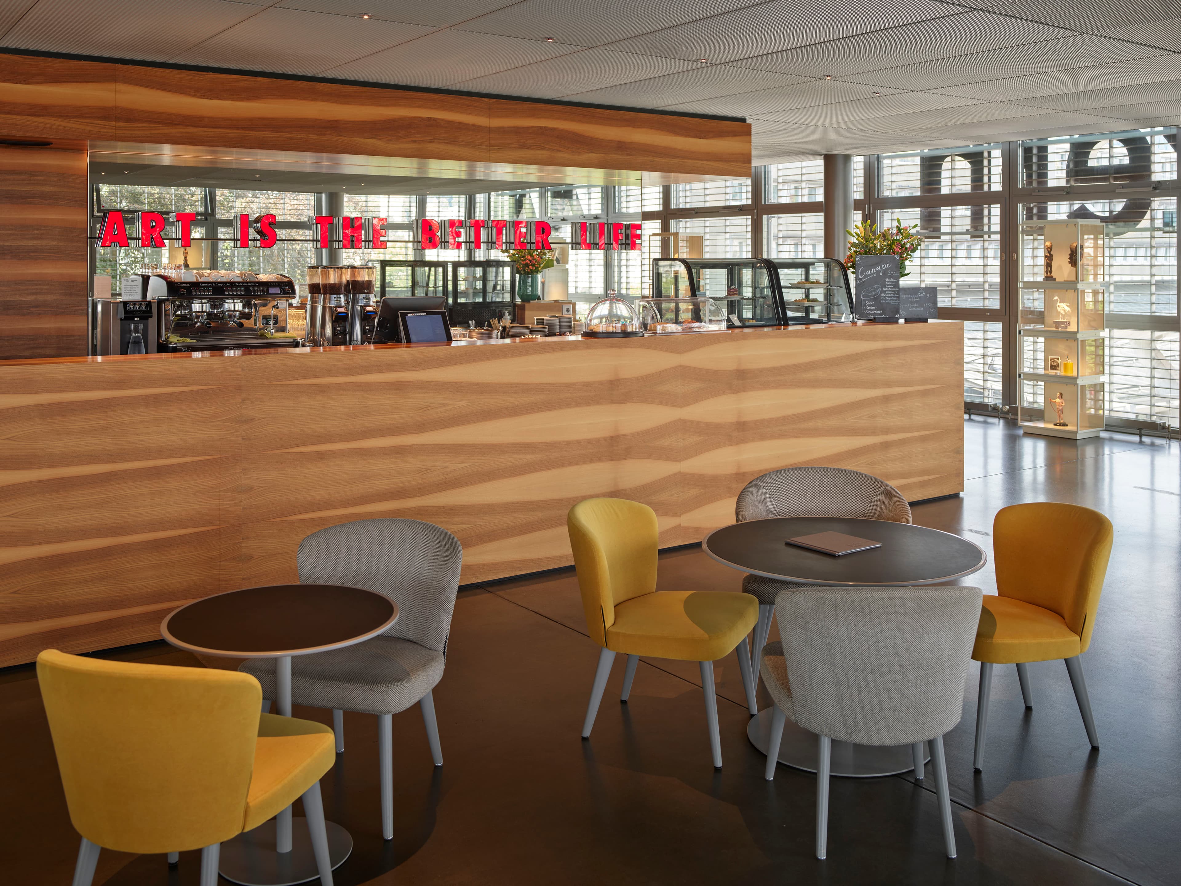 Entrance to the Café at the Kunstmuseum Luzern Entrance to the Café at the Kunstmuseum Luzern